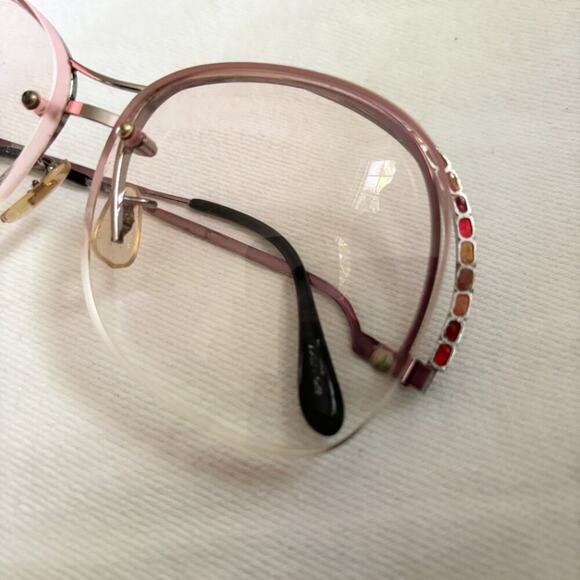 VTG TURA Half Rim Glasses Frames  70s 80s  Made in Japan - Picture 1 of 14